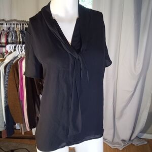 Reitmans Black Blouse Chic Top